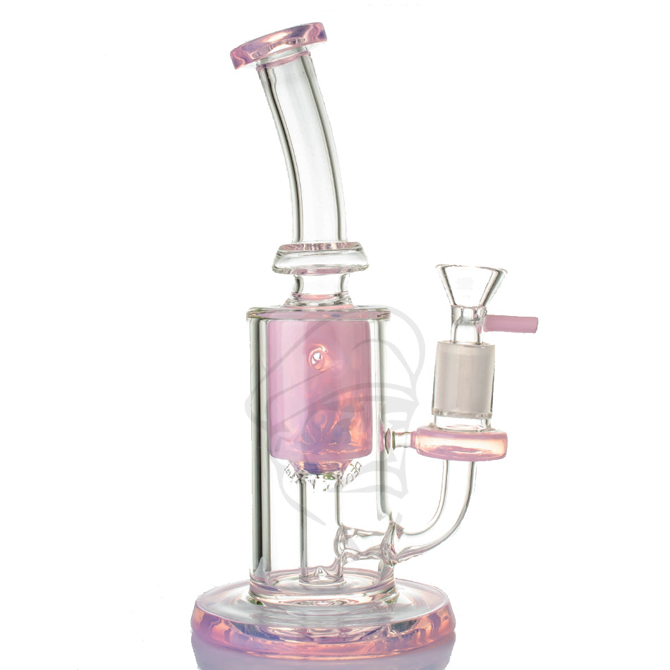 Black Leaf Recycle/Incycle Bubbler - Pink