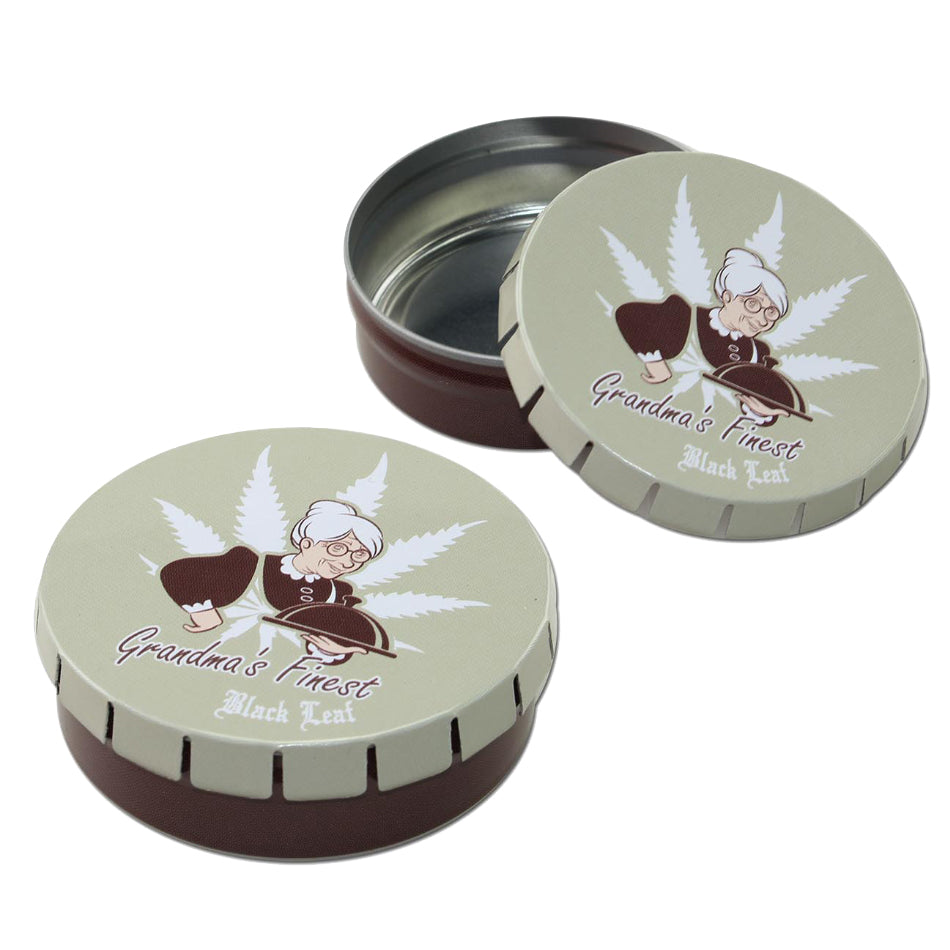 Click Tin Black Leaf Grandma's Finest