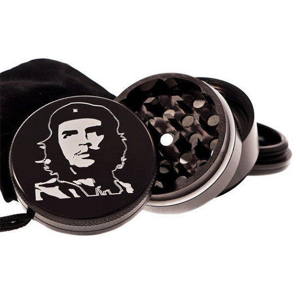Black Aluminium Grinder 50mm 4 part - Che