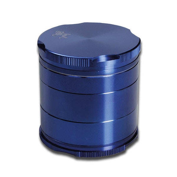 Black Leaf Edge Aluminium Grinder 50mm Blue - 5 part.