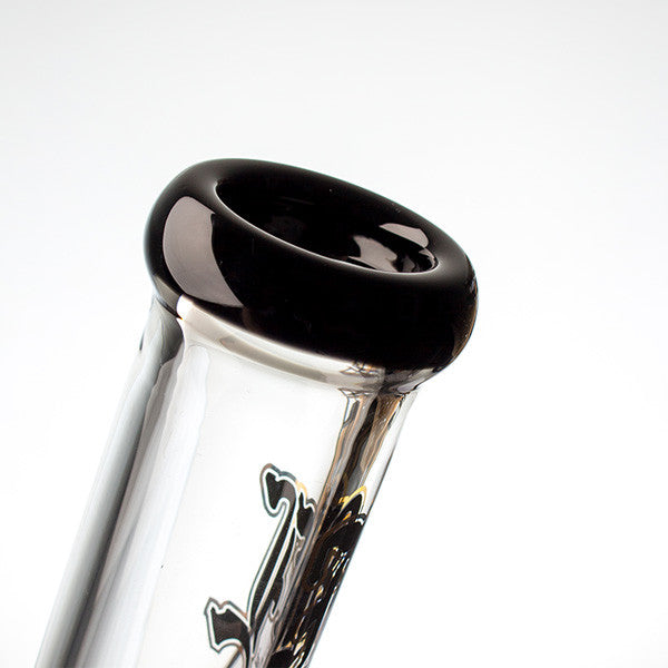 Black Leaf Glass Icebong black mouthpiece