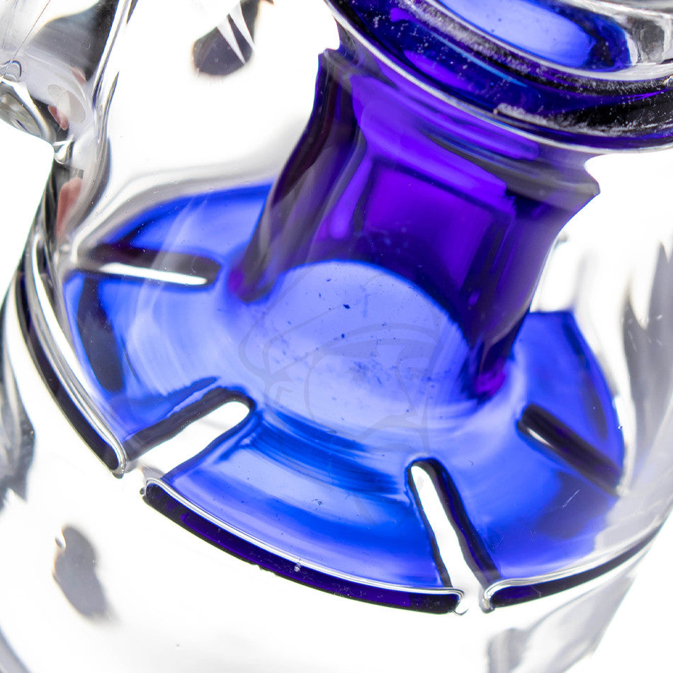 Dry Ash Catcher 90° 18mm Blue - Detail.