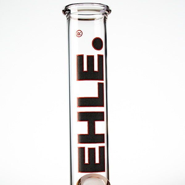 EHLE 100ml Bent Black glass bong label