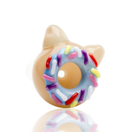 Empire Glass Cone 14.5mm Cat Donut - side view 