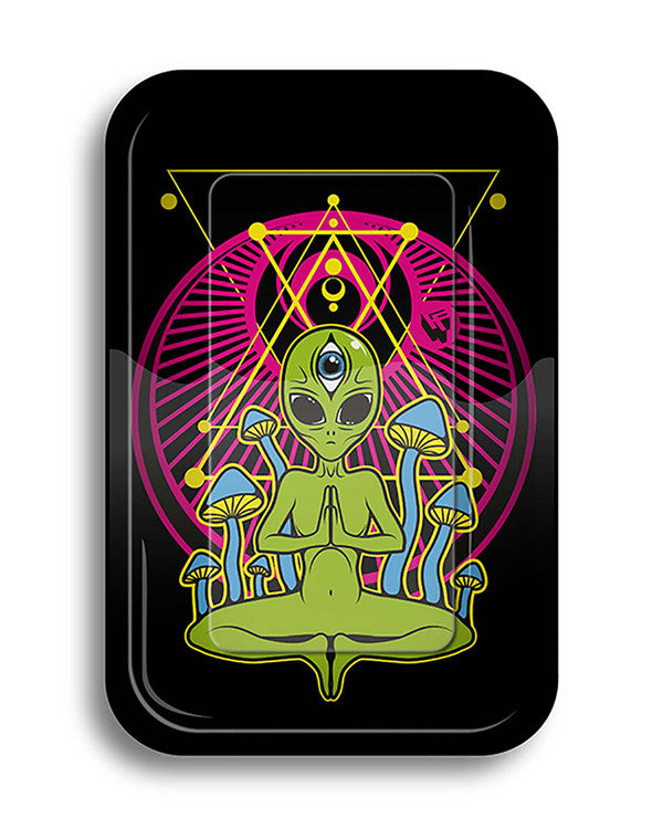 FIRE-FLOW Rolling Tray - Trippy Alien.