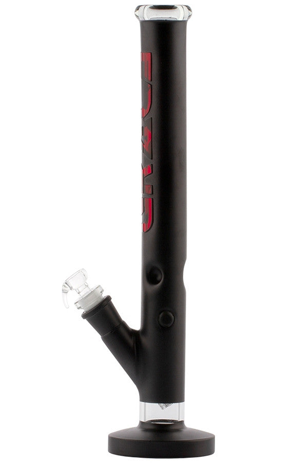 Grace Glass Black Satinated 7mm Cylinder - side view.
