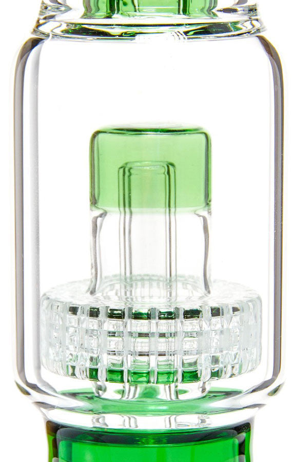 Grace Glass Drum Perc Beaker Green - perc detail