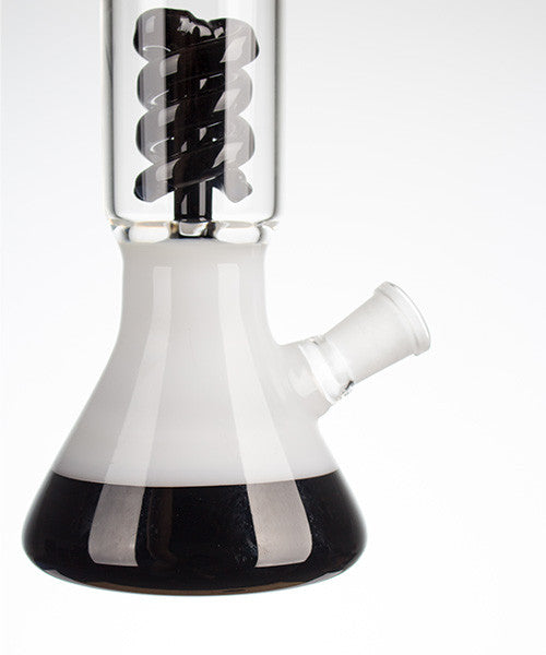 Grace Glass Milky Spiral Perc Beaker - base