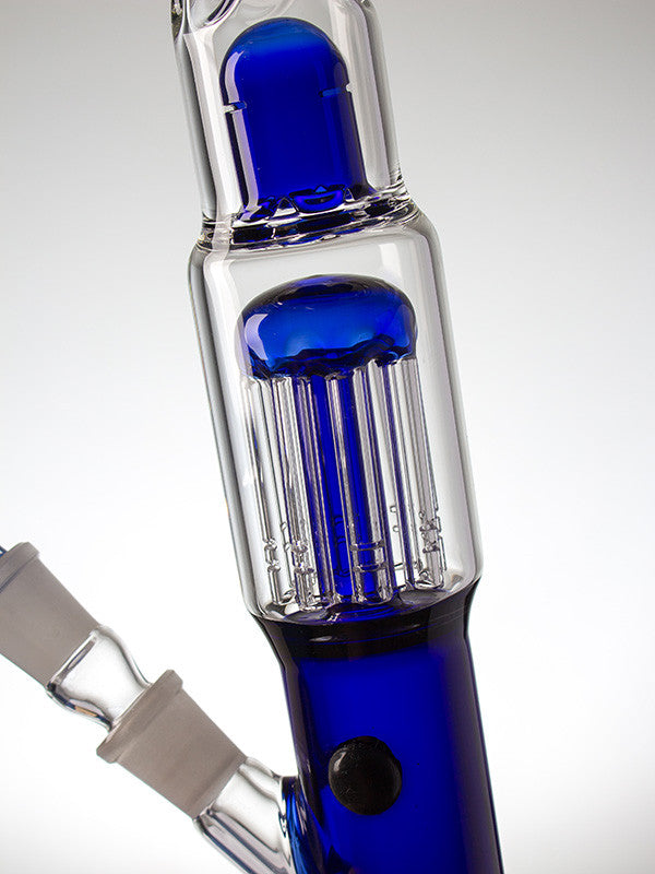 Grace Glass Tree Perc Blue - percolator detail