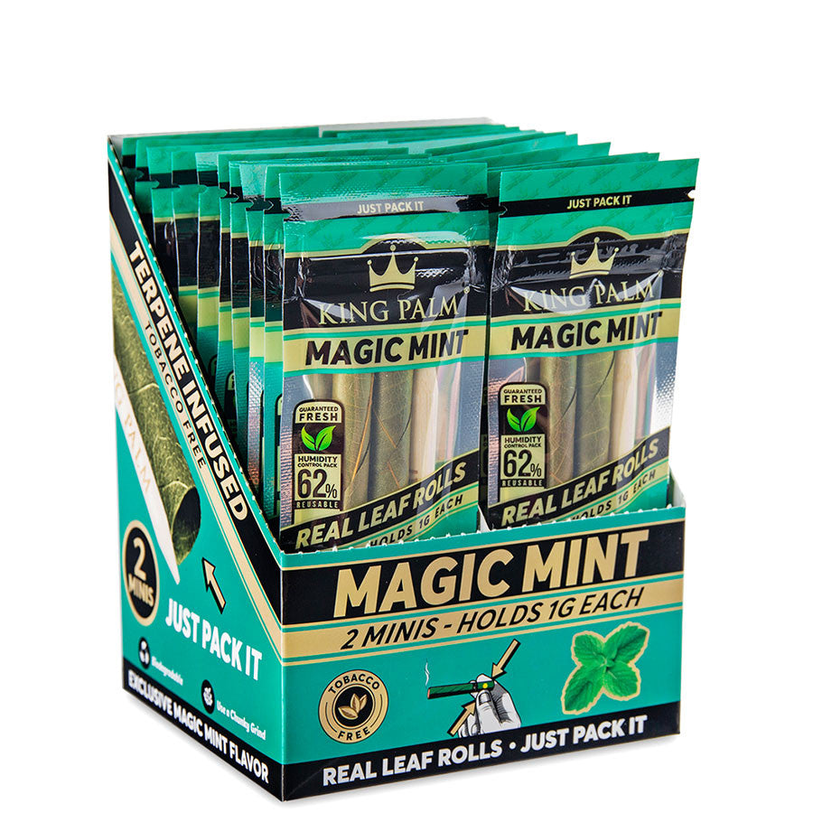 King Palm Mini 2 Pack Magic Mint - Full box.
**Listing is only for one packet**