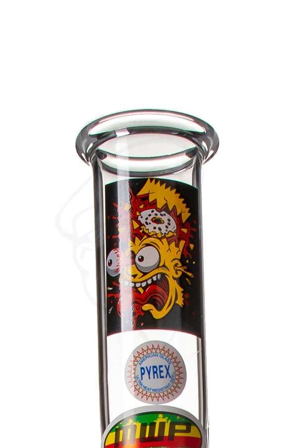 MWP Glass Bong 30cm Crazy Brain - Label view.