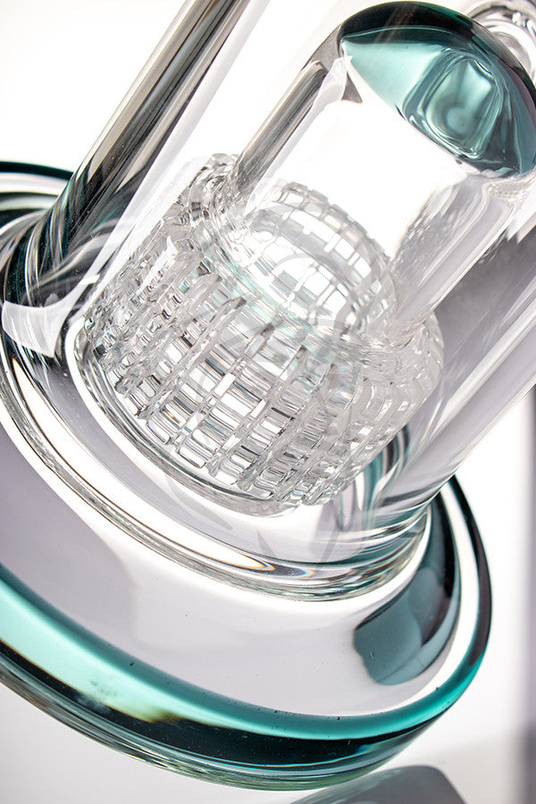 Matrix Dab Rig w/Quartz Teal - Perc view.