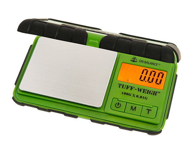On Balance TF-100 Tuff-Weigh 100g x 0.01g Green - open detail
