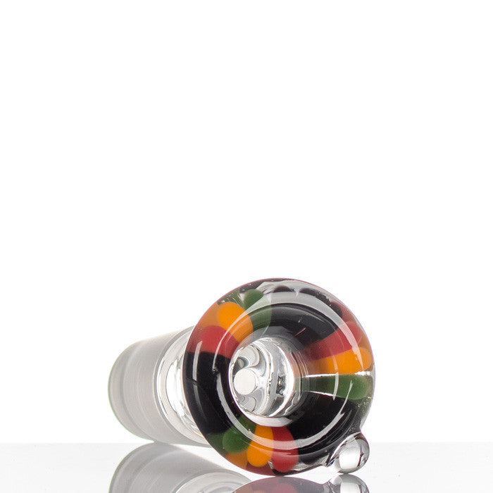 Plaisir Deluxe Glass Cone 18.8mm Rasta - detail