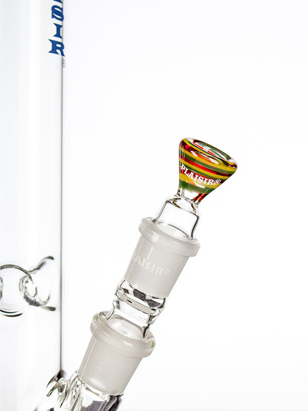 Plaisir Spiral Glass Cone 14.5mm - Rasta. Example of use.
