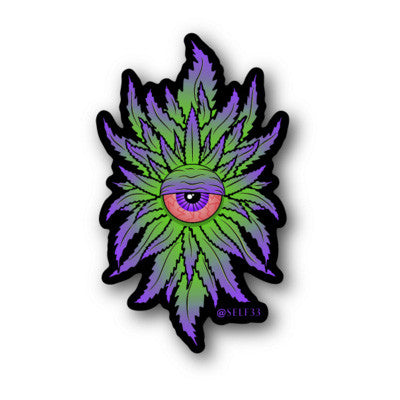 Purple Cyclops Sticker