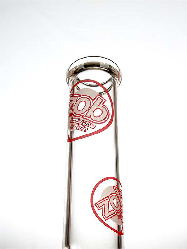 ZOB OG Beaker 14 Inch Red and White - label