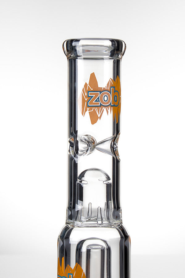ZOB UFO Perc Beaker 15 Inch Orange - label detail.