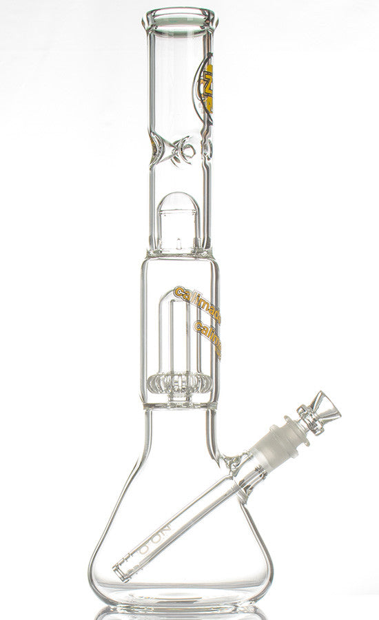 ZOB UFO Perc Beaker 15 Inch Yellow - side view
