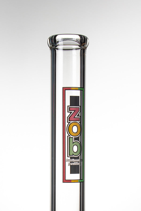 ZOB OG Beaker 18 Inch Rasta 4 - label detail.