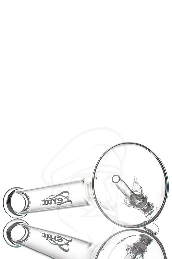 Zenit 40cm Beaker Bong White - base view.