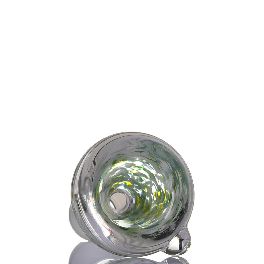 Zenit Glass Cone 14mm Frit White/Green - detail.