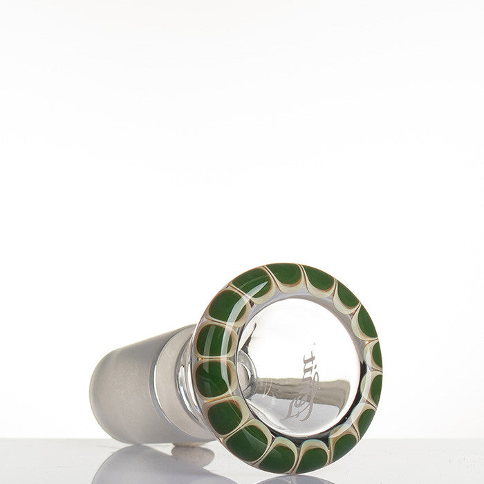 Zenit Glass Cone 18.8mm Rasta Dark Green Beefy's Bongs