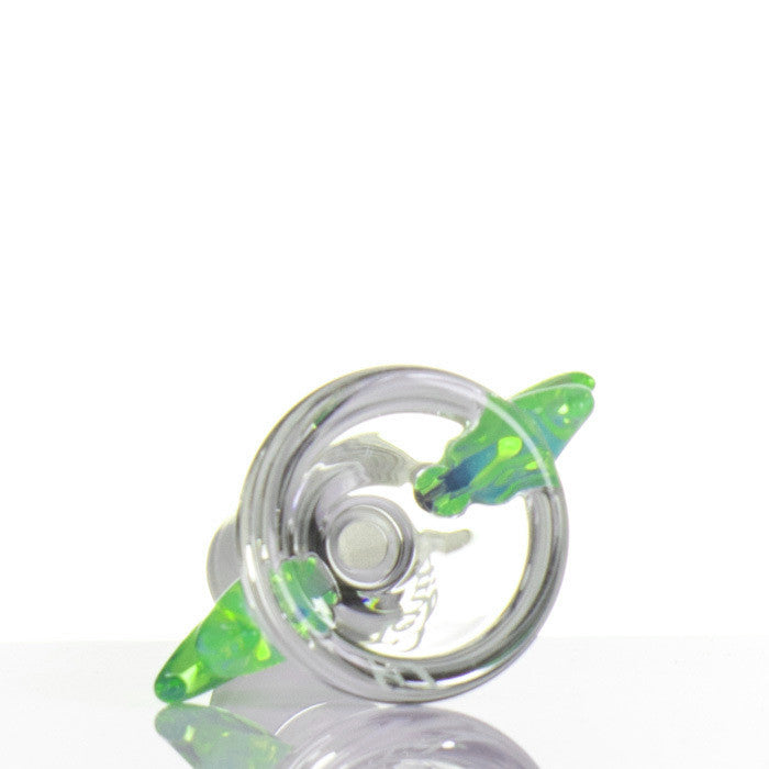 Zenit Glass Cone 14.5mm Horns Green - detail.