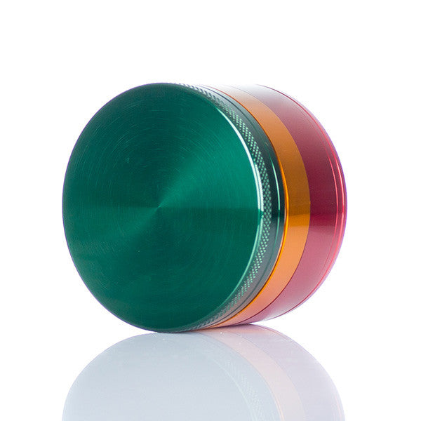 SPLIFF Rasta Aluminium Grinder 63mm - 4 part