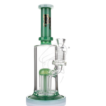 Black Leaf Tree Perc Bong - Green