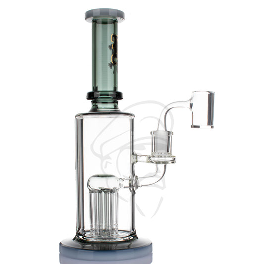 Black Leaf Tree Perc Bong - Grey