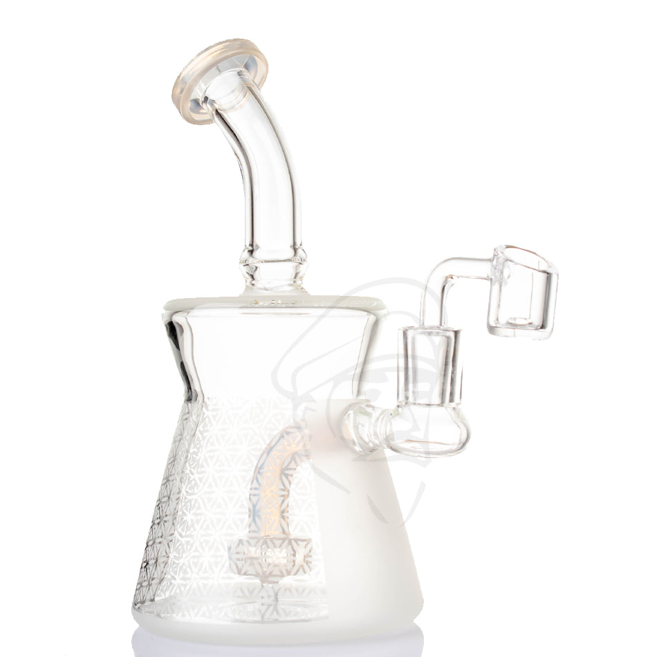 Blasted Dab Rig White – Beefy's Bongs