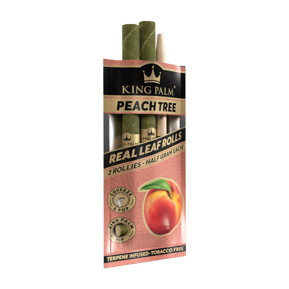 King Palm Rollie 2 Pack Peach Tree