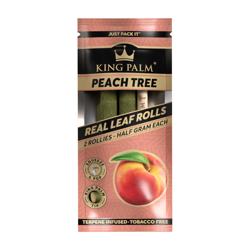 King Palm Rollie 2 Pack Peach Tree