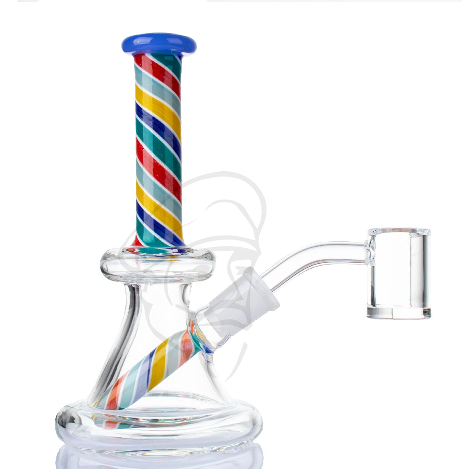 Mini Worked Rig with Quartz | Beefy's Bongs