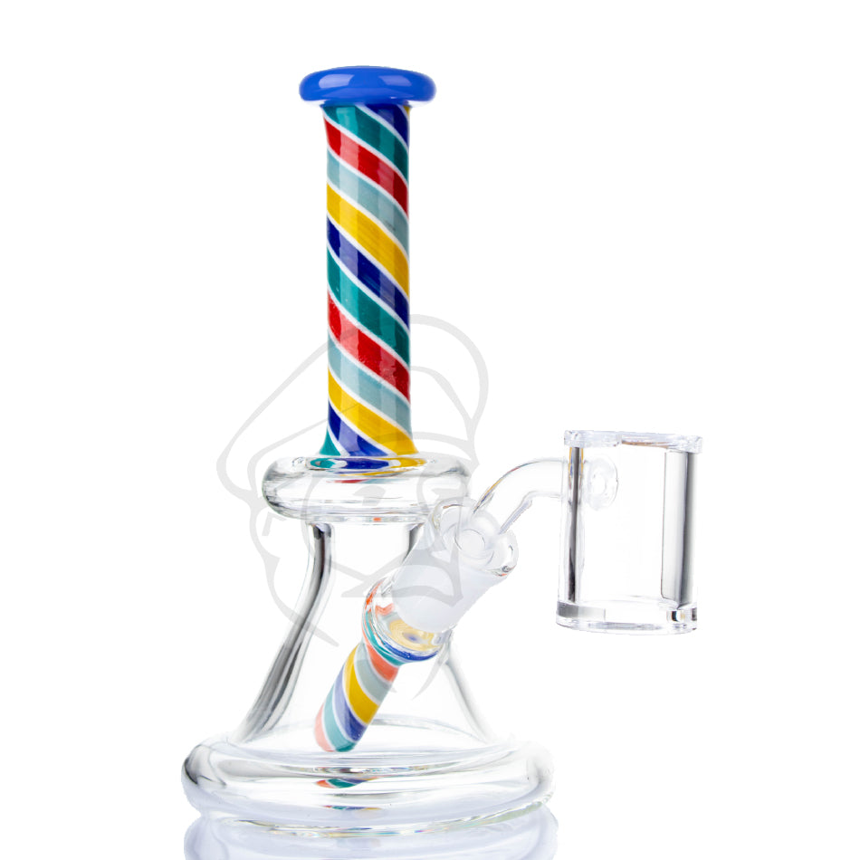 Mini Worked Rig with Quartz | Beefy's Bongs