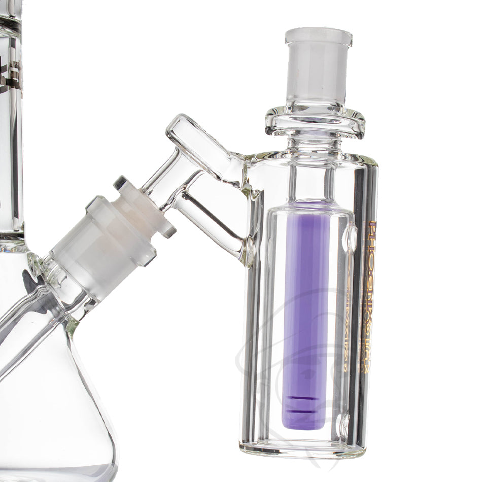 thumbnail image 2 of Phoenix Star 14mm 90 Degree Ash Catcher – Recycler Style For Your Bong (Choose Your Color!) 2 of 2