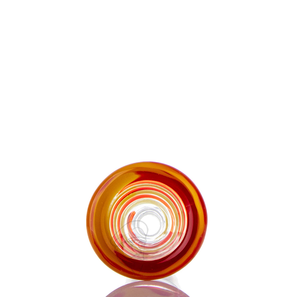 Plaisir Spiral Glass Cone 14mm - Red and Yellow