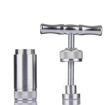 T-Handle Pollen Press Aluminium - Silver