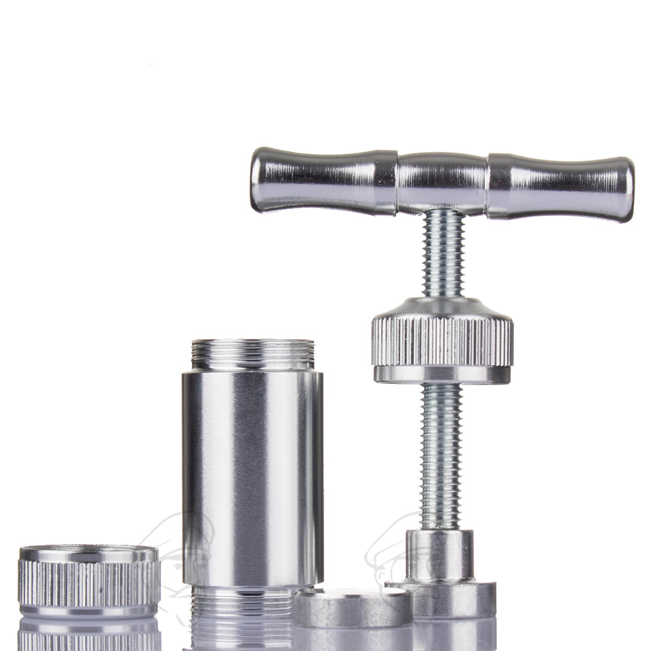 T-Handle Pollen Press Aluminium - Silver