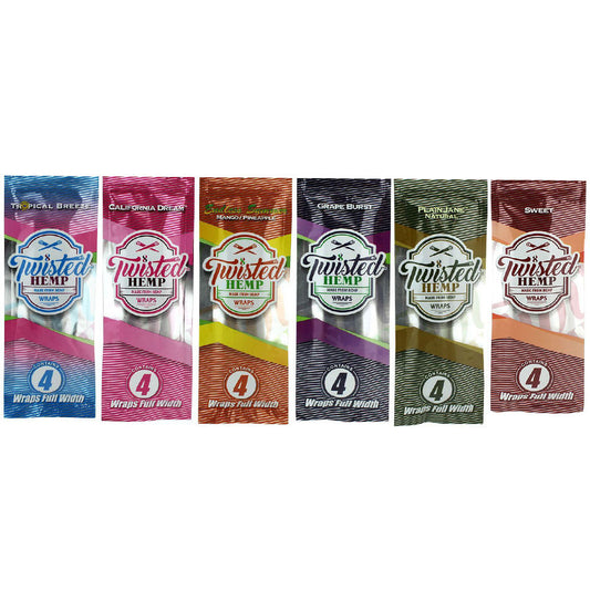 Twisted Hemp Wraps Mixed 8 Pack