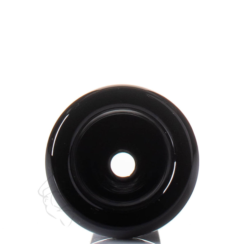14mm Glass Cone Piece Black - Detail view.