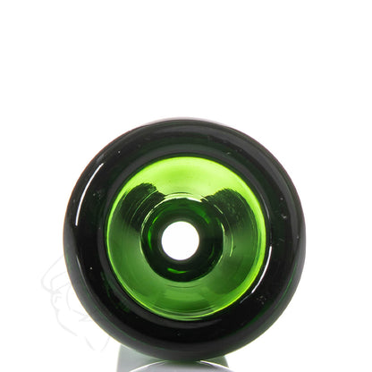 14mm Glass Cone Piece Green - Detail view.
