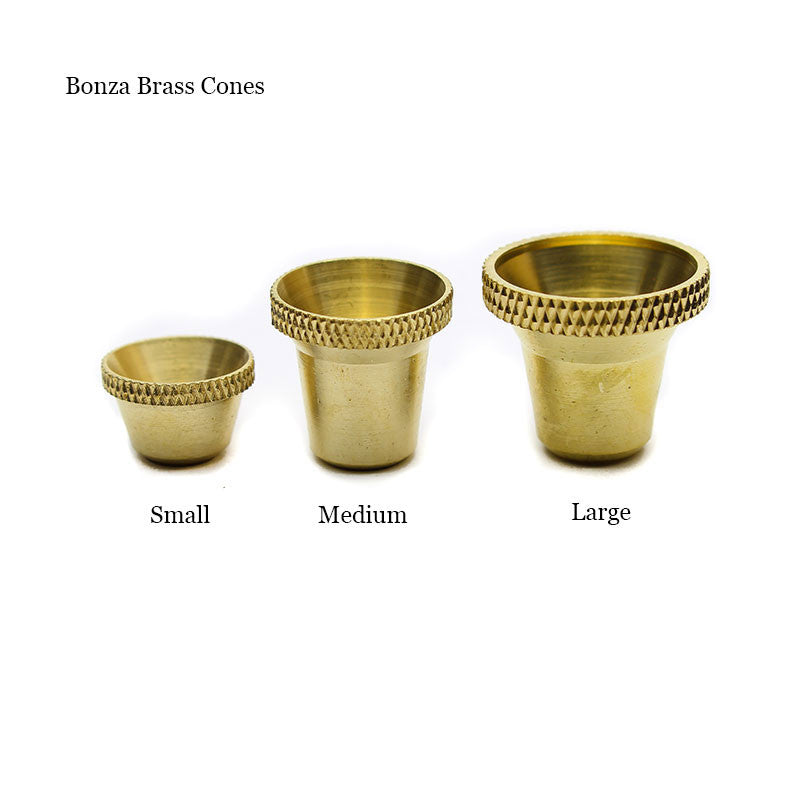 Bonza Brass Cone size guide