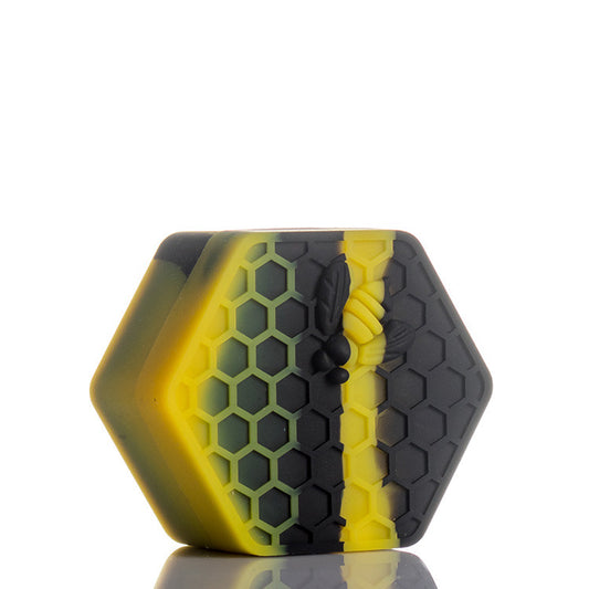 Beehive Silicone Container - Black and Yellow