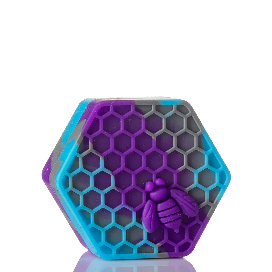Beehive Silicone Container - Purple/Grey/Blue.