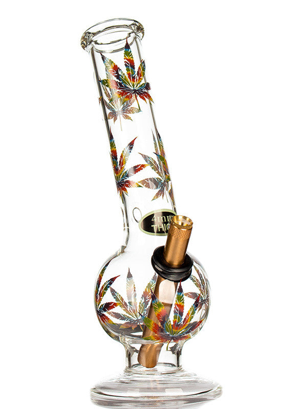 Bent Bubble 28cm - Tie Dye Leaf  bong