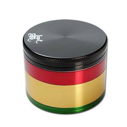 Black Leaf Rasta Aluminium Grinder 62mm