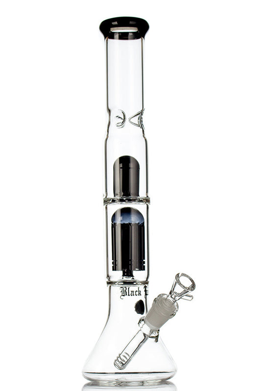 Black Leaf 6 Arm Tree Perc Beaker w/Carb - Black