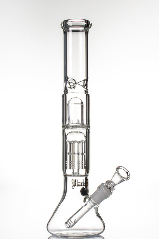 Black Leaf 6 Arm Tree Perc Beaker with Carb Hole.